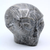 Picasso Marble  Jasper Alien Head Carving