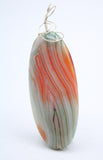 Wire Wrapped Agate Pendant By Melissa Robak