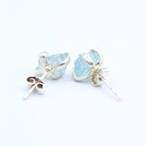 Aquamarine Stud Earrings SS