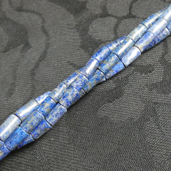 Lapis Lazuli Cylinder Bead Strand (A Grade)