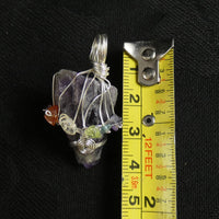 Rough Amethyst Chakra Pendant