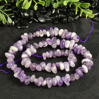 Chevron Amethyst Nugget Beads