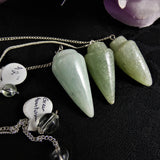 Green Aventurine Bullet Pendulum