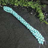 Blue Magnesite Heart Bead Strands