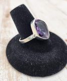 Faceted Amethyst Ring